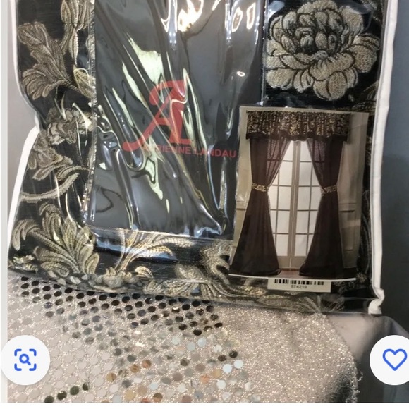 Adrienne Landau drapery curtain set 4 piece - Picture 1 of 3